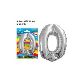 Ballon métallique Chiffre 0