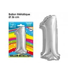 Ballon métallique Chiffre 1
