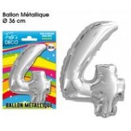 1 Ballon mit Metall-Aspekt, Nummer 4