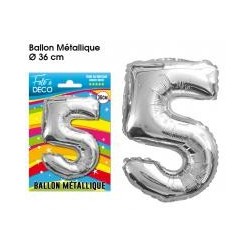 Palloncino metallico numero 5