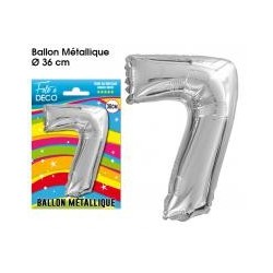 Ballon métallique Chiffre 7