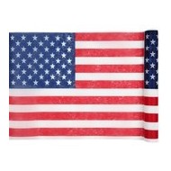 1 Tischläufer, USA-Flagge, 30 cm x 5 meter