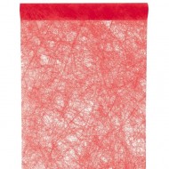 Tischläufer "Fanon", rot, 30 cm x 5 meter 