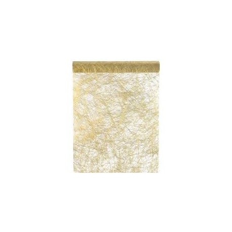 Runner metallico Fanon, oro, 30 cm x 5 m
