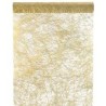 Tischläufer, "Fanon", metallisiert, gold, 30 cm x 5 meter