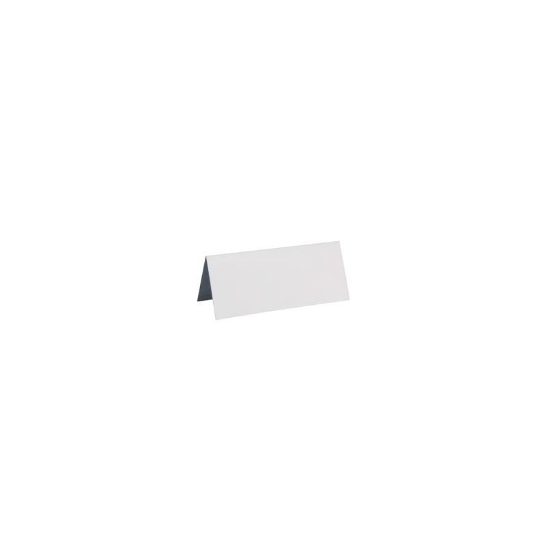 Marca posto, cartone, 3 x 7 cm, confezione da 10 pezzi, bianco