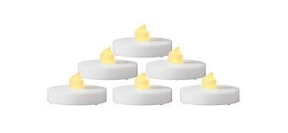 Set 6 leds blanc ch plat diam. 4 cm