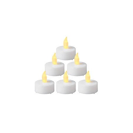 Set 6 led bianco più caldo diam. 4 cm