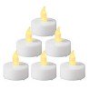 Set 6 leds blanc ch plat diam. 4 cm