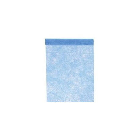 Chemin de table, fanon, turquoise, 0.30 cm x 5 mètres