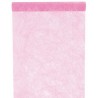 Chemin de table, fanon, rose 30 cm x 5 mètres