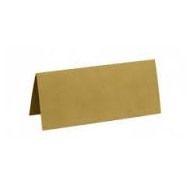 Segnaposto, cartone, 3 x 7 cm, sacchetto di 10 pezzi, oro
