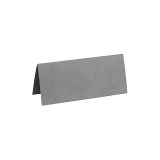 Marque place, carton, 3 x 7 cm, sachet de 10 pièces, gris
