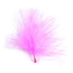 20 Federn, pink, 7 cm