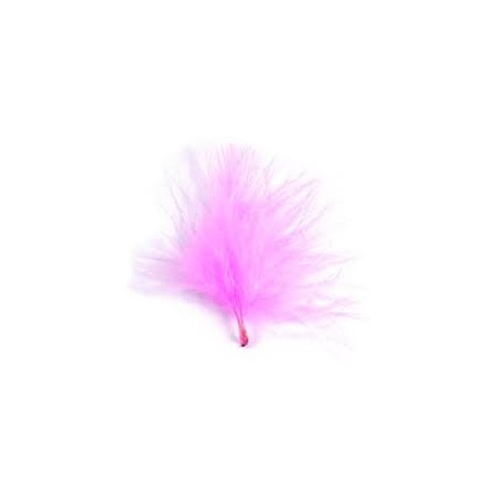 Sachet de 20 plumes, 7 cm, rose