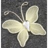 10 Papillons déco. petit modèle ivoire
