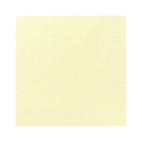 125 tovaglioli 3 strati 40x40 1/4 di crema