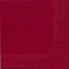 125 tovaglioli 3 strati 40x40 1/4 bordò
