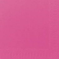 125 Serviettes 3 couches 40x40 1/4 fuchsia