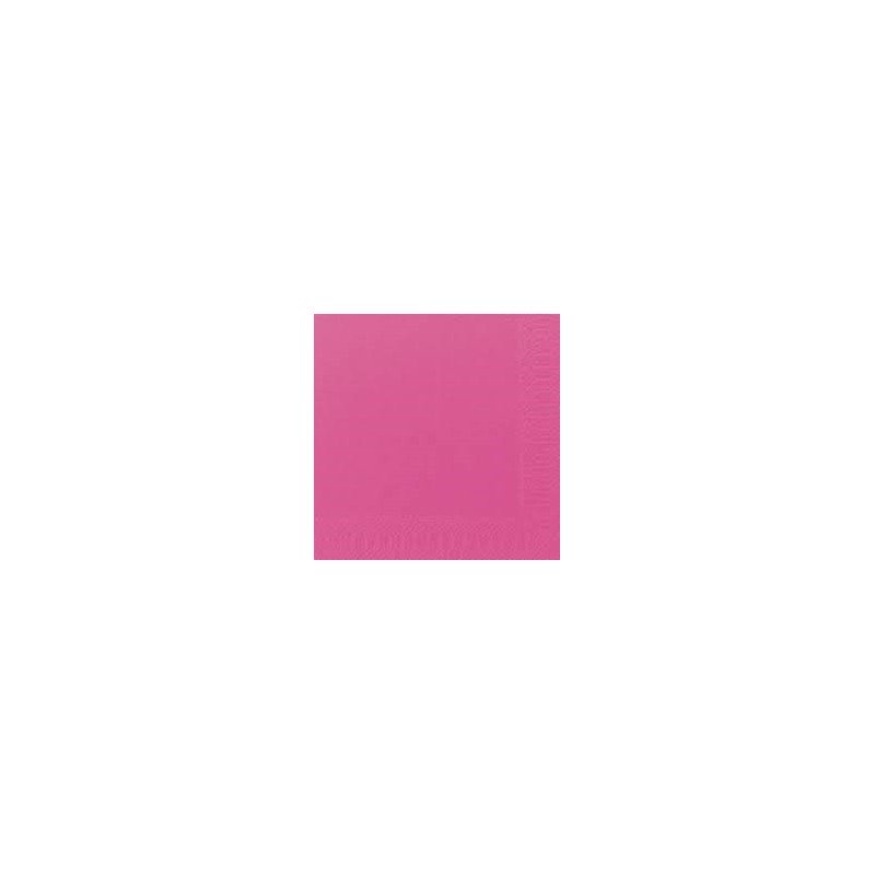 125 Serviettes 3 couches 40x40 1/4 fuchsia