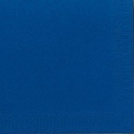 125 Zelltuch-Servietten, 3 lagig, 40x40 1/4, dunkelblau