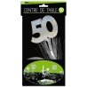Centre de table " 50 ans", palmier argenté