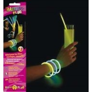 Tubo da 100 bracciali fluorescenti 5 mm x 200 mm assortiti 20x5 colori