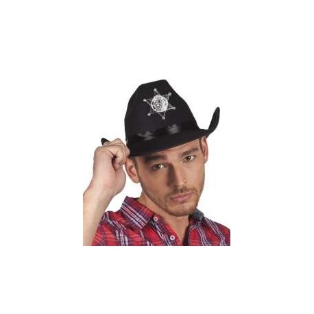 Hut Sheriff, schwarz