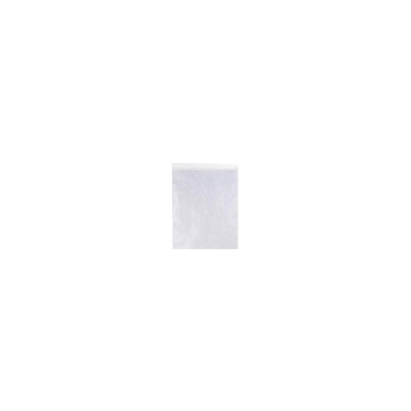 Chemin de table fanon, blanc, 30 cm x  5 mètres