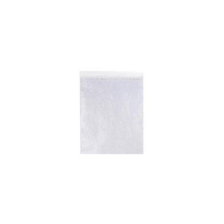 Chemin de table fanon, blanc, 30 cm x  5 mètres