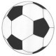 6 Fussball Rundes Tischset, ø 34 cm