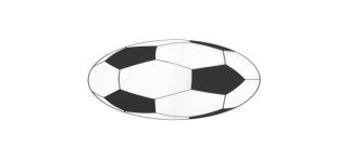 6 Fussball Rundes Tischset, ø 34 cm