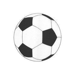 6 Fussball Rundes Tischset, ø 34 cm