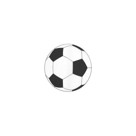 6 Fussball Rundes Tischset, ø 34 cm