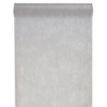 Chemin de table intissé, uni, 0,30 x 10 m, taupe