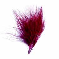 Sachet de 20 plumes, bordeaux, 7 cm