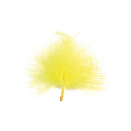 20 Federn, gelb, 7 cm