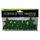 Decorazioni da tavola "Joyeux Anniversaire", 3D, glitter,verde