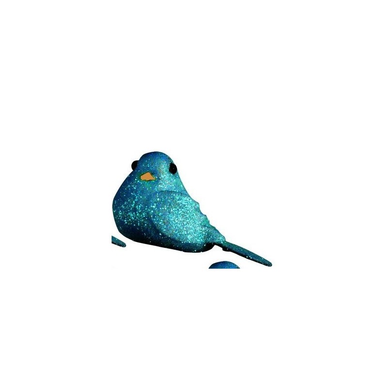 4 oiseaux nacrés, turquoise