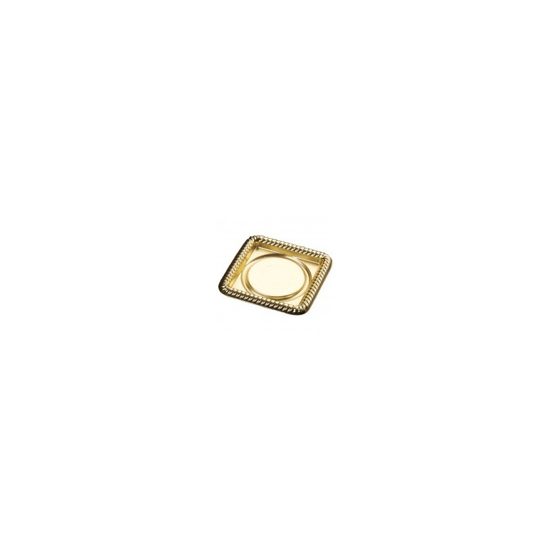 50 vassoi quadrati piccoli, 8,5 x 8,5 cm