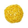 1 bustina 10 palline di rattan assortite ø 3-4-7 cm, giallo