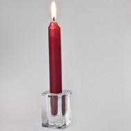 1 Kerzenhalter Höhe 8cm, Glas, transparent
