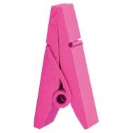 12 Pyramidenclips, Fuchsia, 3,5 x 1,2 cm