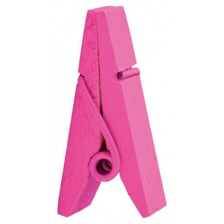 12 Pinces pyramide, fuchsia, 3.5 x 1.2 cm