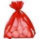 10 sacchetti di organo, rosso, 7,5 x 10 cm