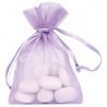 10 sacchetti di organza, viola, 7,5 x 10 cm