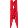 12 Holzklammer, rot, 3.5 cm