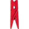 12 Holzklammer, rot, 3.5 cm