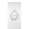 Tenture de salle, blanche, "Just married" 