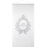 Tenture de salle, blanche, "Just married" 